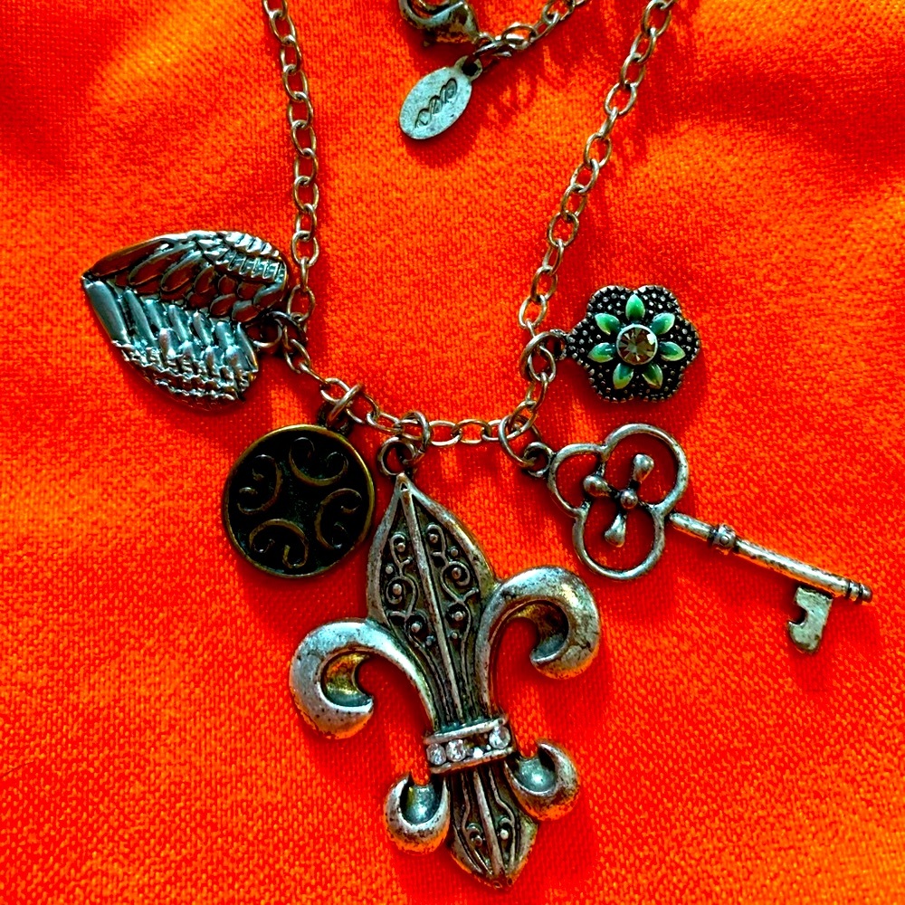 aeo long charm necklace womens jewerly American Eagle outfitters